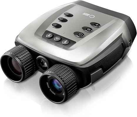 4K HD night vision binoculars with infrared illuminator and 3 inch screen