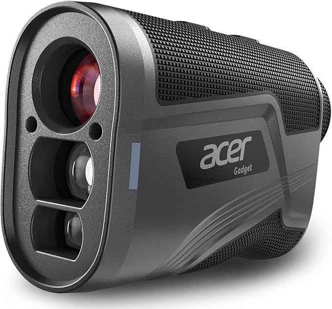 Acer gadget laser golf rangefinder with slope compensation and flag lock