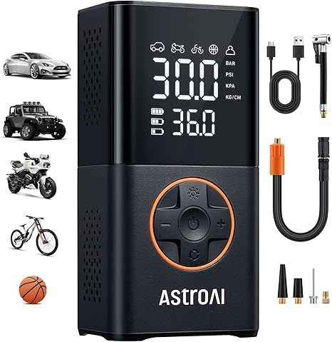 AstroAI L7 cordless portable tire inflator air compressor 150 PSI