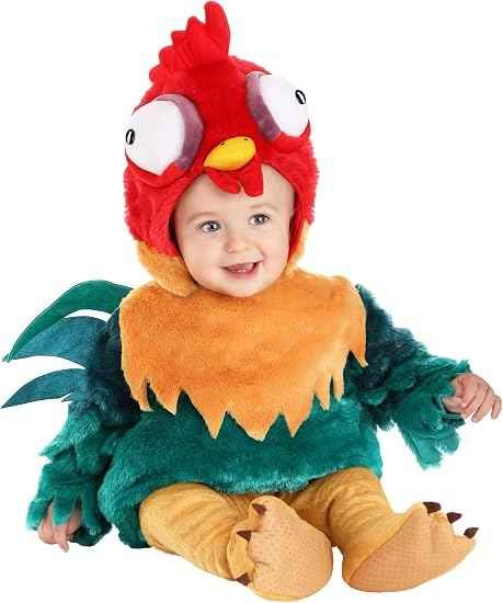Disney Moana Hei Hei rooster costume with character hood