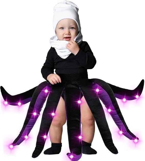 Funtery purple light up octopus tentacle skirt costume