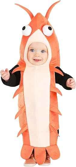 Baby Forrest Gump pink shrimp Halloween costume