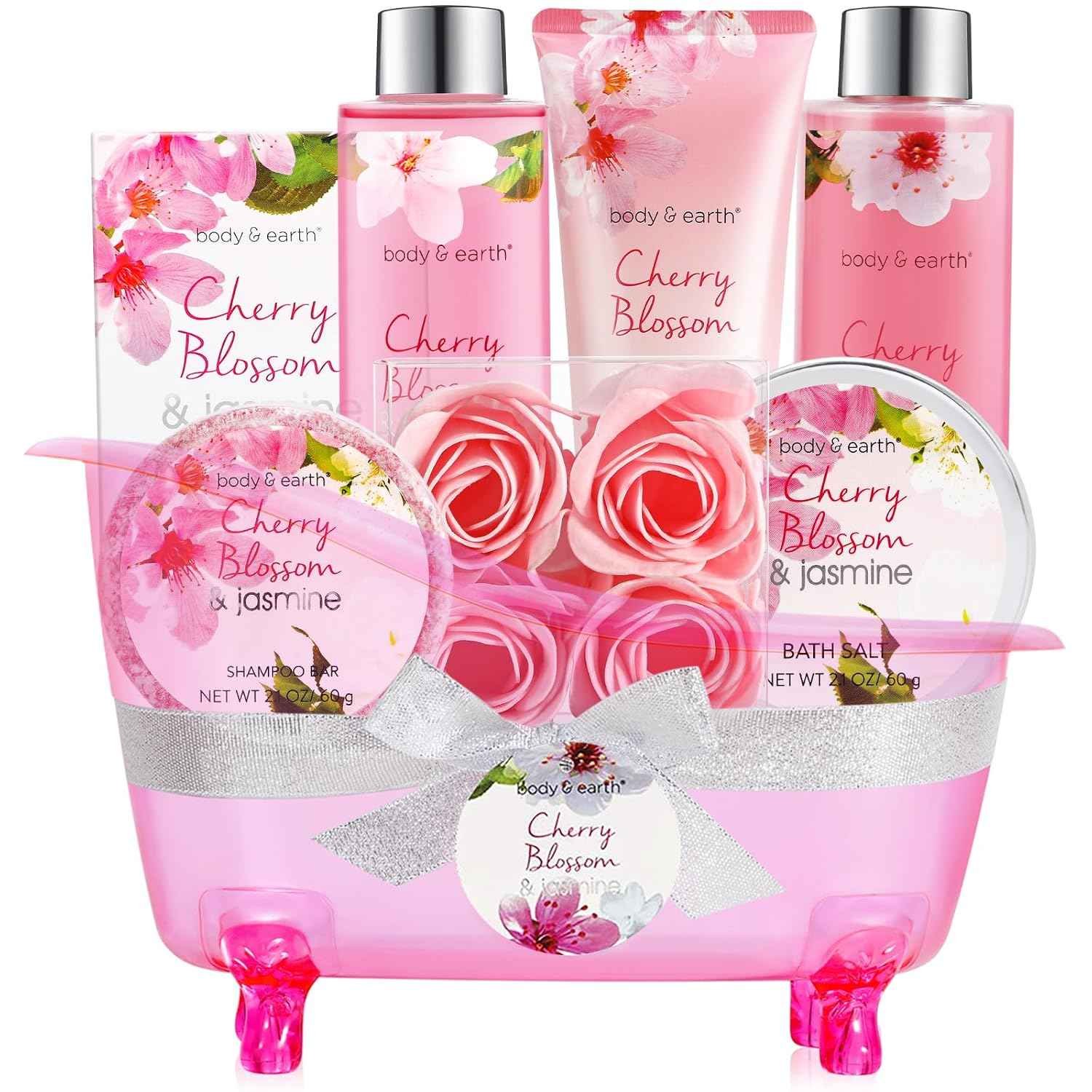Body & Earth Cherry Blossom 8pc Spa Set