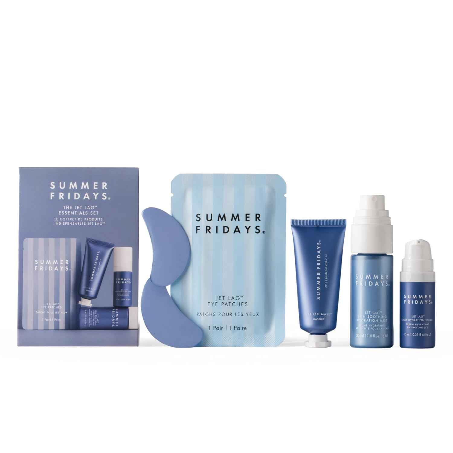 Summer Fridays Jet Lag Essentials mini skincare set