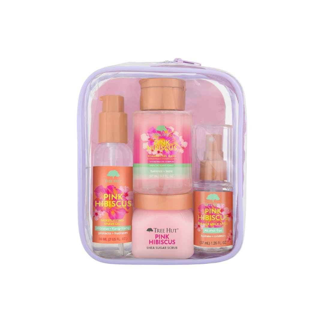 Tree Hut Pink Hibiscus Everything Shower Gift Set