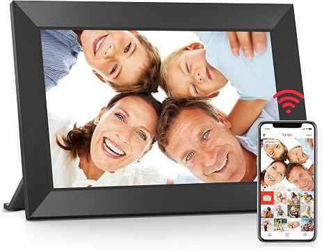 BIGASUO 10.1 inch HD WiFi smart digital photo frame with 32GB storage