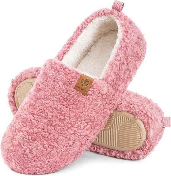 EverFoams Soft Curly Memory Foam Slippers