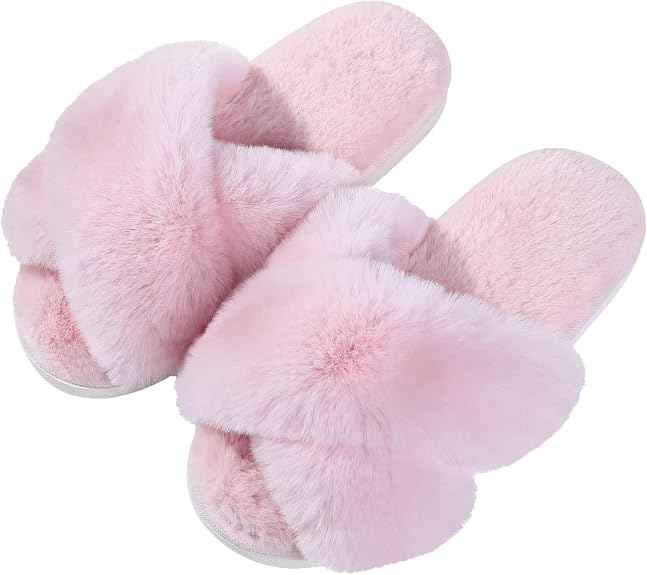 Evshine Chenille Memory Foam House Slippers