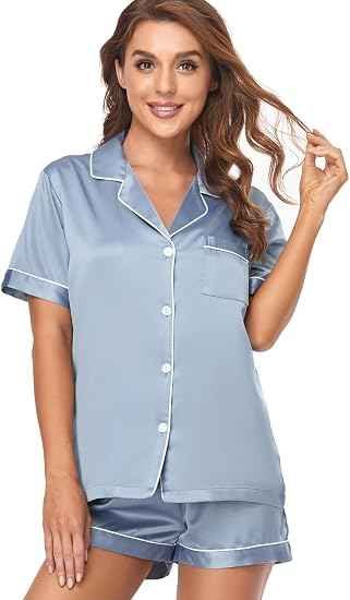 Serenedelicacy Women's Satin Pajama Set
