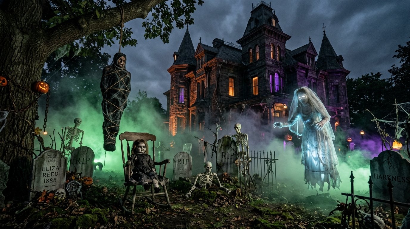 11 Creepy Outdoor Halloween Decor for a Haunted-House Look