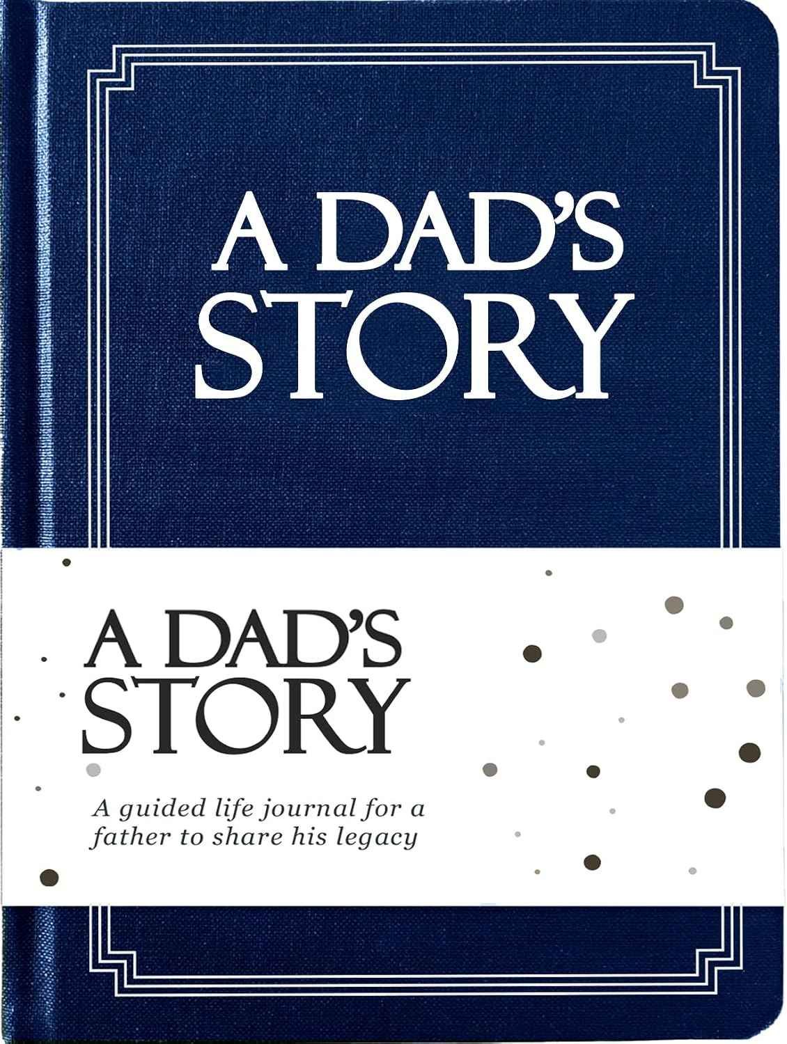 Hardcover guided keepsake journal for dad to write his memories and life story