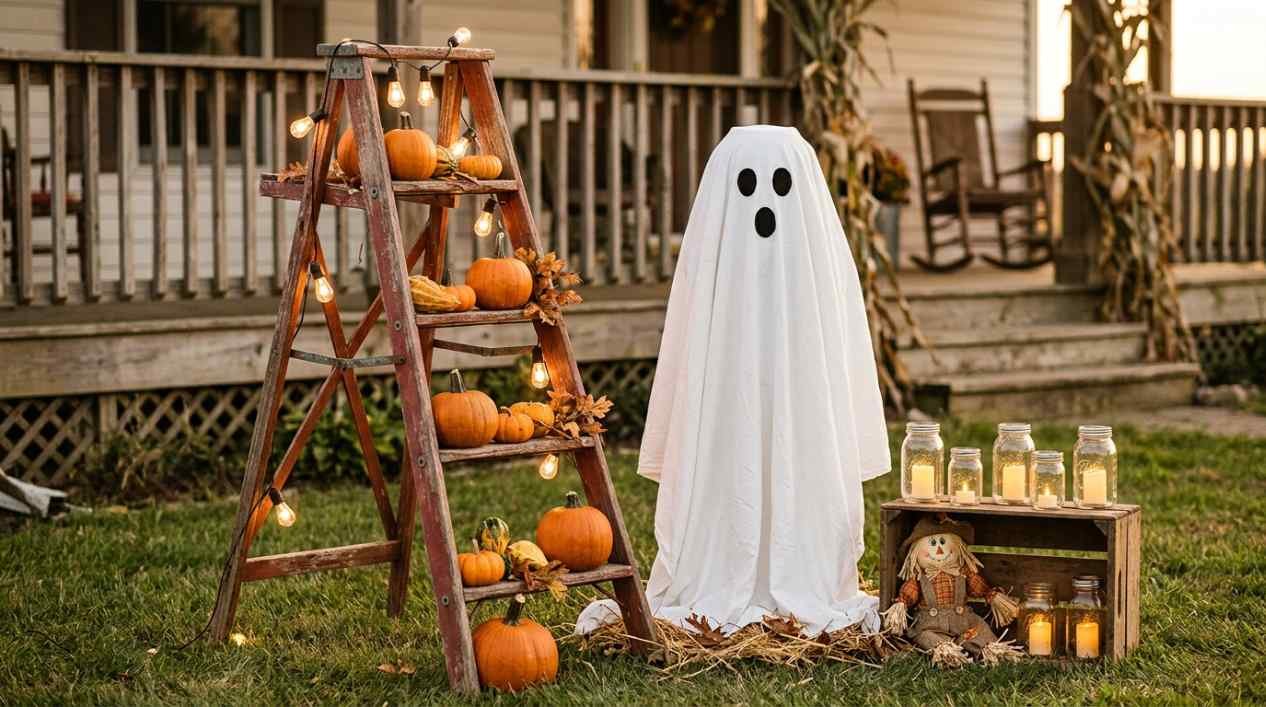 14 Halloween Yard Ideas Using Items You Already Have at Home