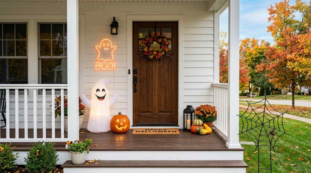 13 Easy Outdoor Halloween Decor Ideas for People Who Hate DIY