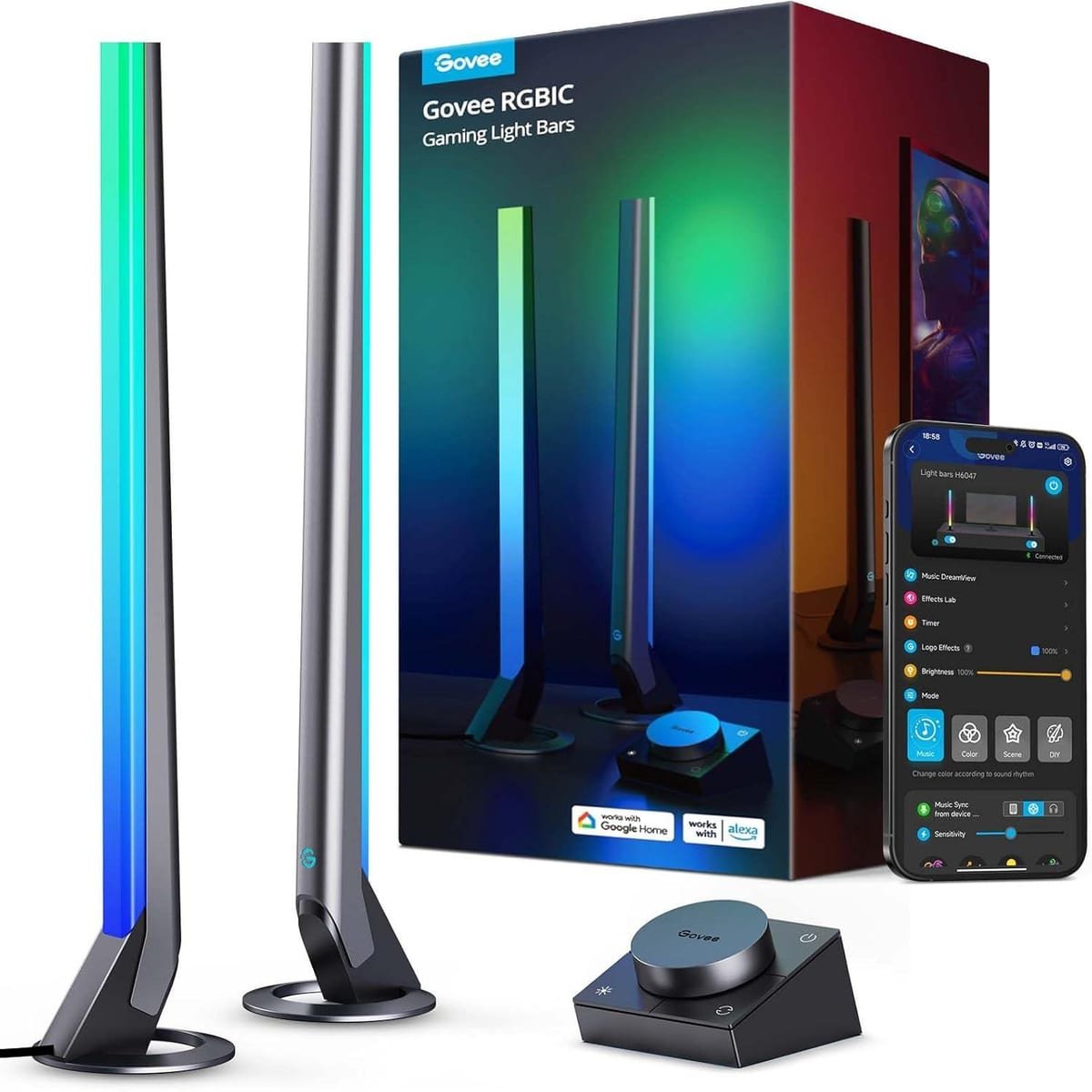 3-in-1 Cell Phone Stand with Bluetooth Speaker & LED Color Changing Light