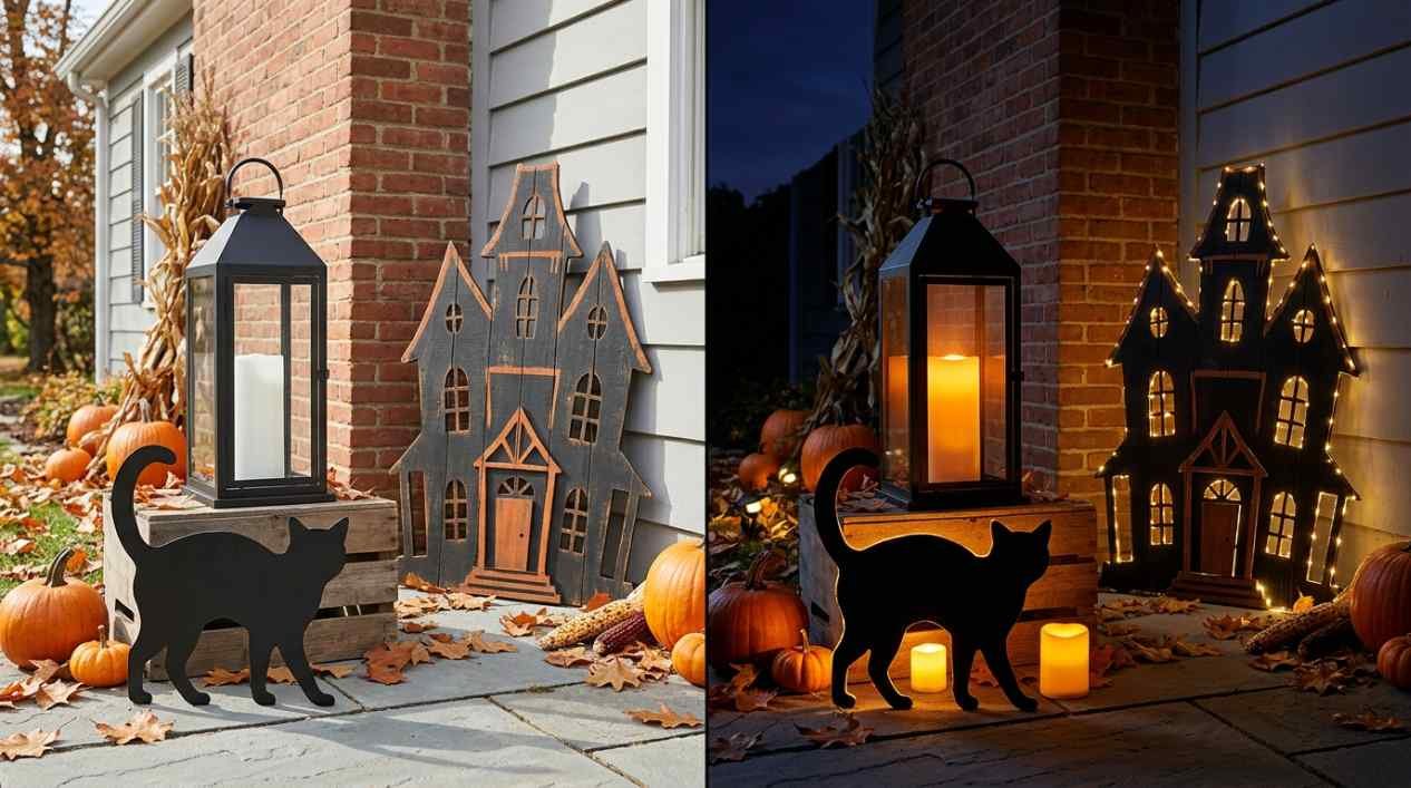 19 Outdoor Halloween Decorations That Work for Both Day and Night