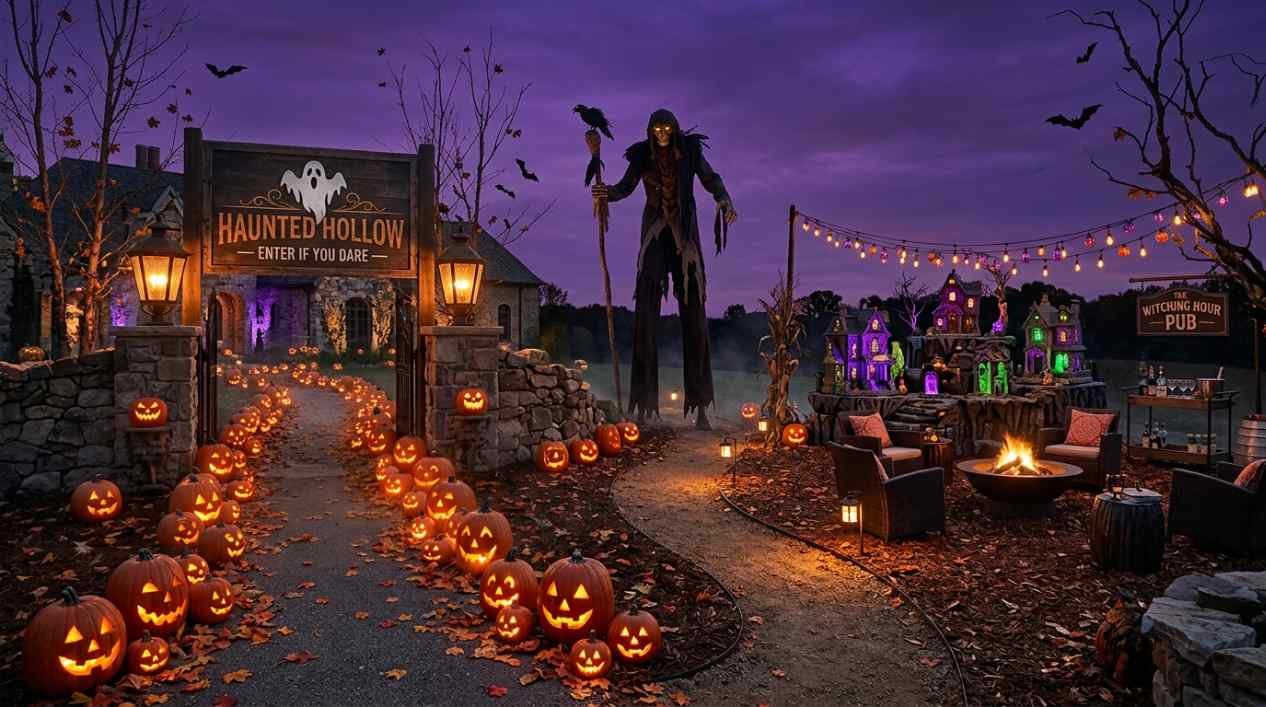 19 Outdoor Halloween Decorations and Party Decor Combos to Maximize Impact