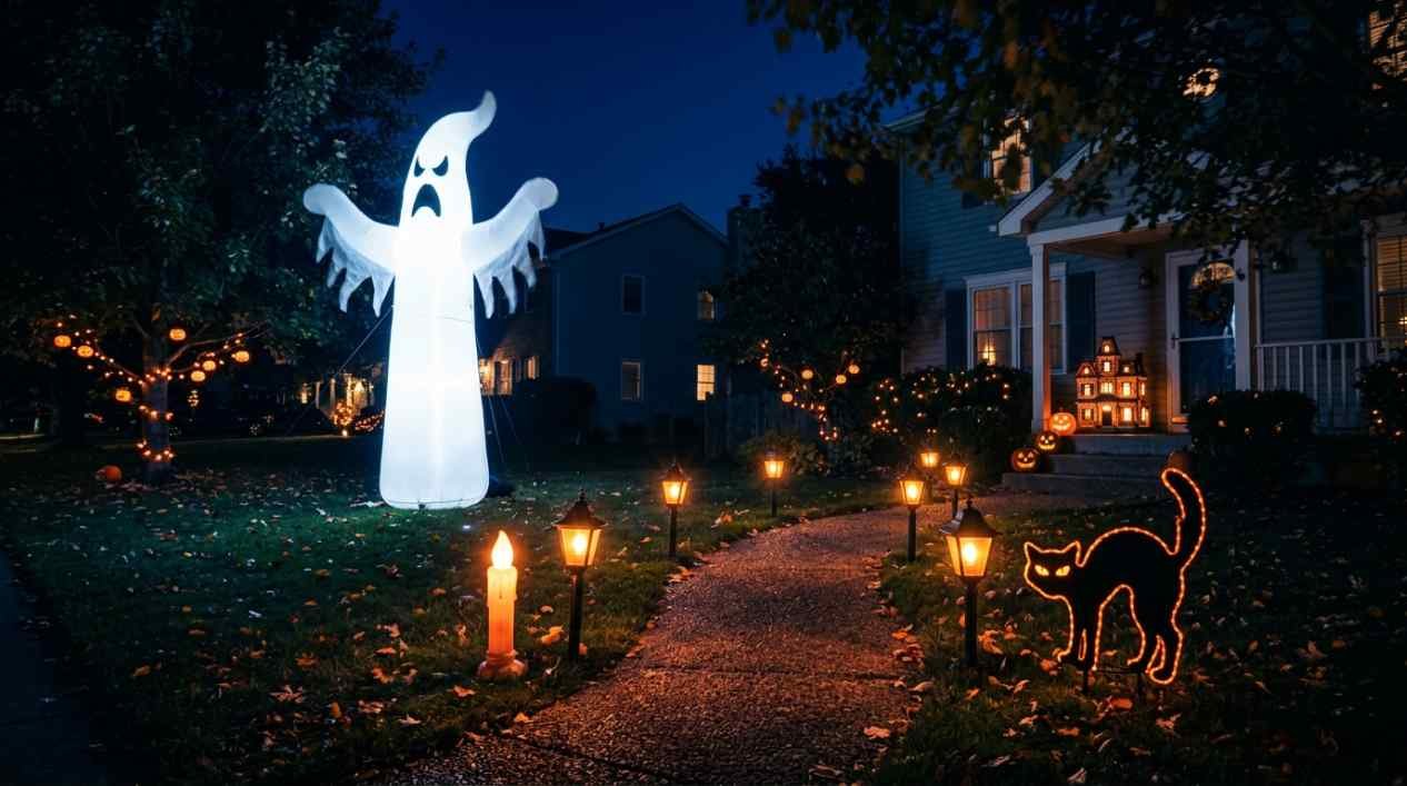 16 Halloween Yard Decorations That Light Up the Night