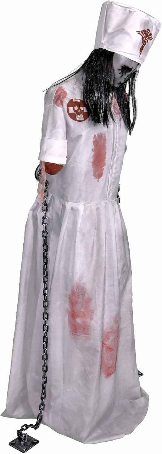 Haunted Hill Farm 5.2-Ft Convulsing Nurse by Tekky