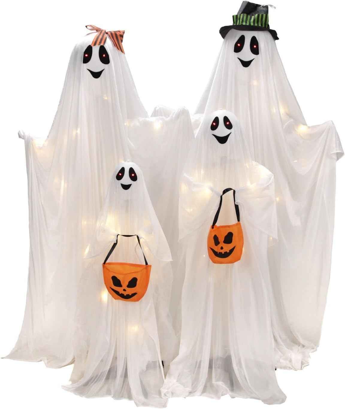 Haunted Hill Farm 5.3-Ft Ghost Family Animatronic