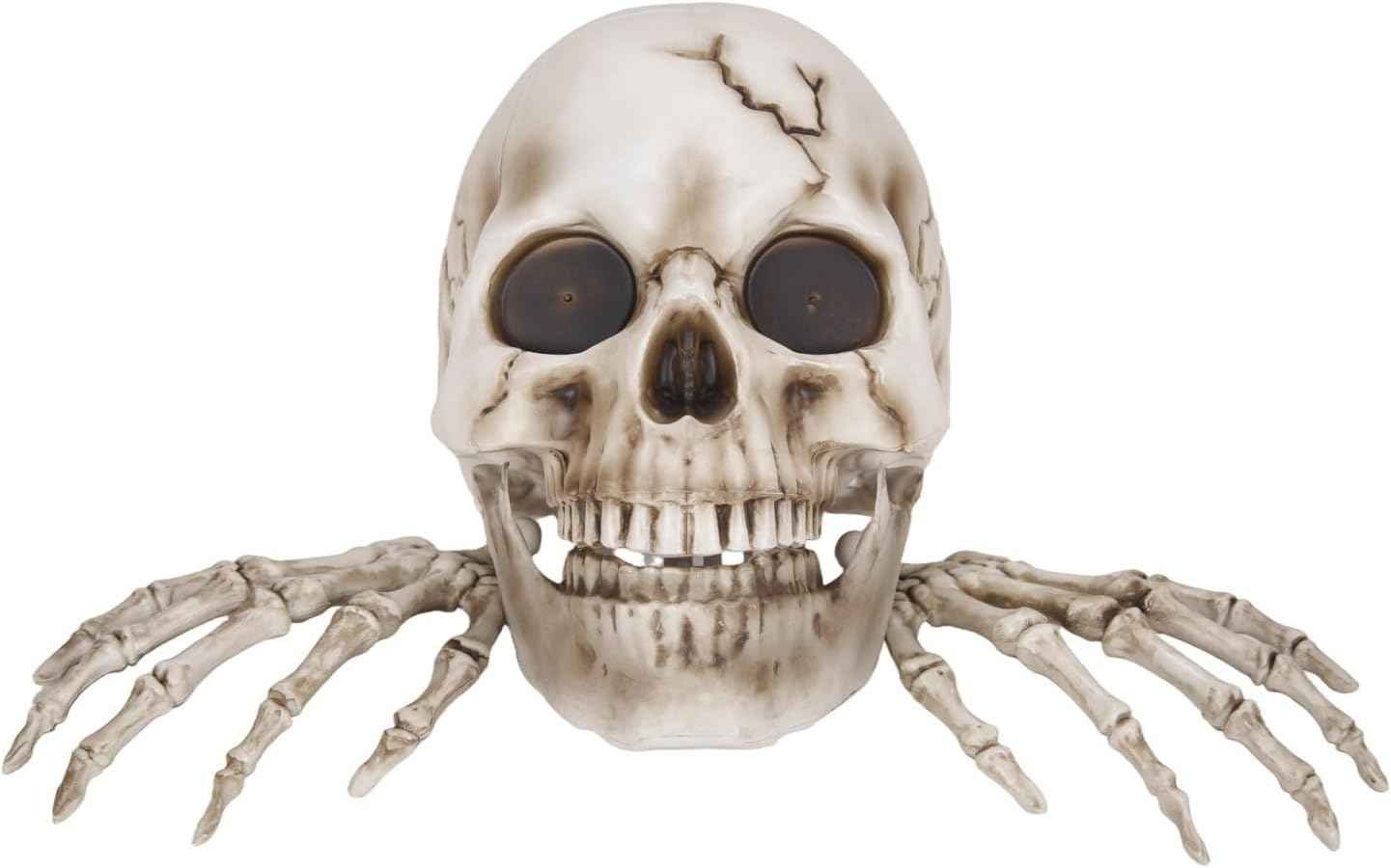 Haunted Hill Farm 1.3-Ft Giant Talking Skeleton with Hands