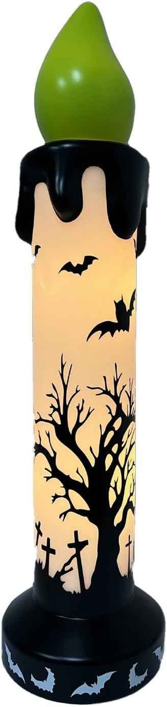 Haunted Hill Farm 3.3-Ft Warm White LED Candle Blow Mold Alternate