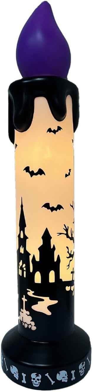 Haunted Hill Farm 3.3-Ft Warm White LED Candle Blow Mold