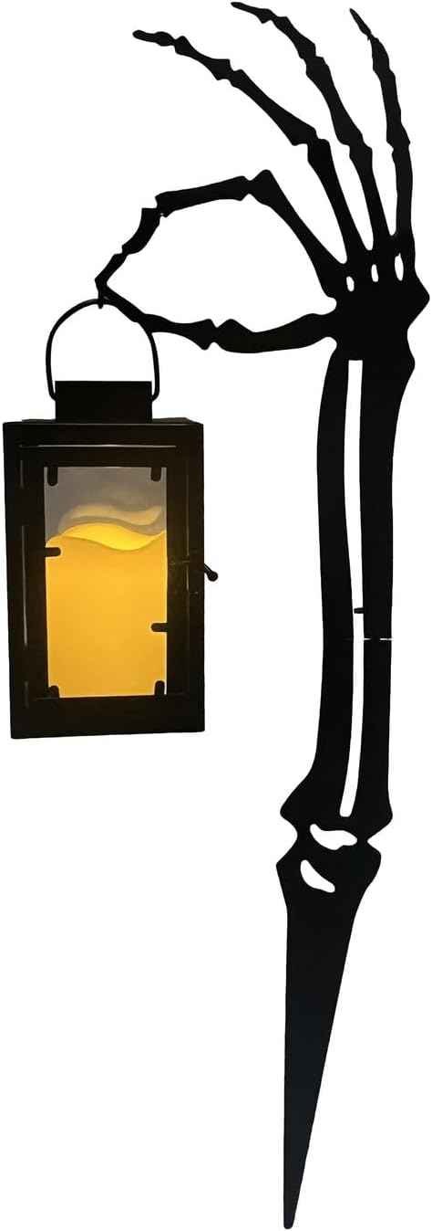 Haunted Hill Farm 2.3-Ft LED Zombie Hand Stake Lantern