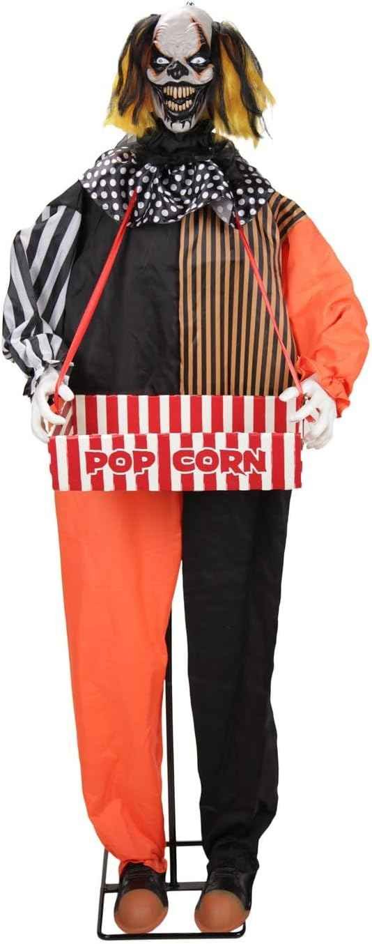 Haunted Hill Farm 5.6-Ft Suddenly Surprise Clown Animatronic