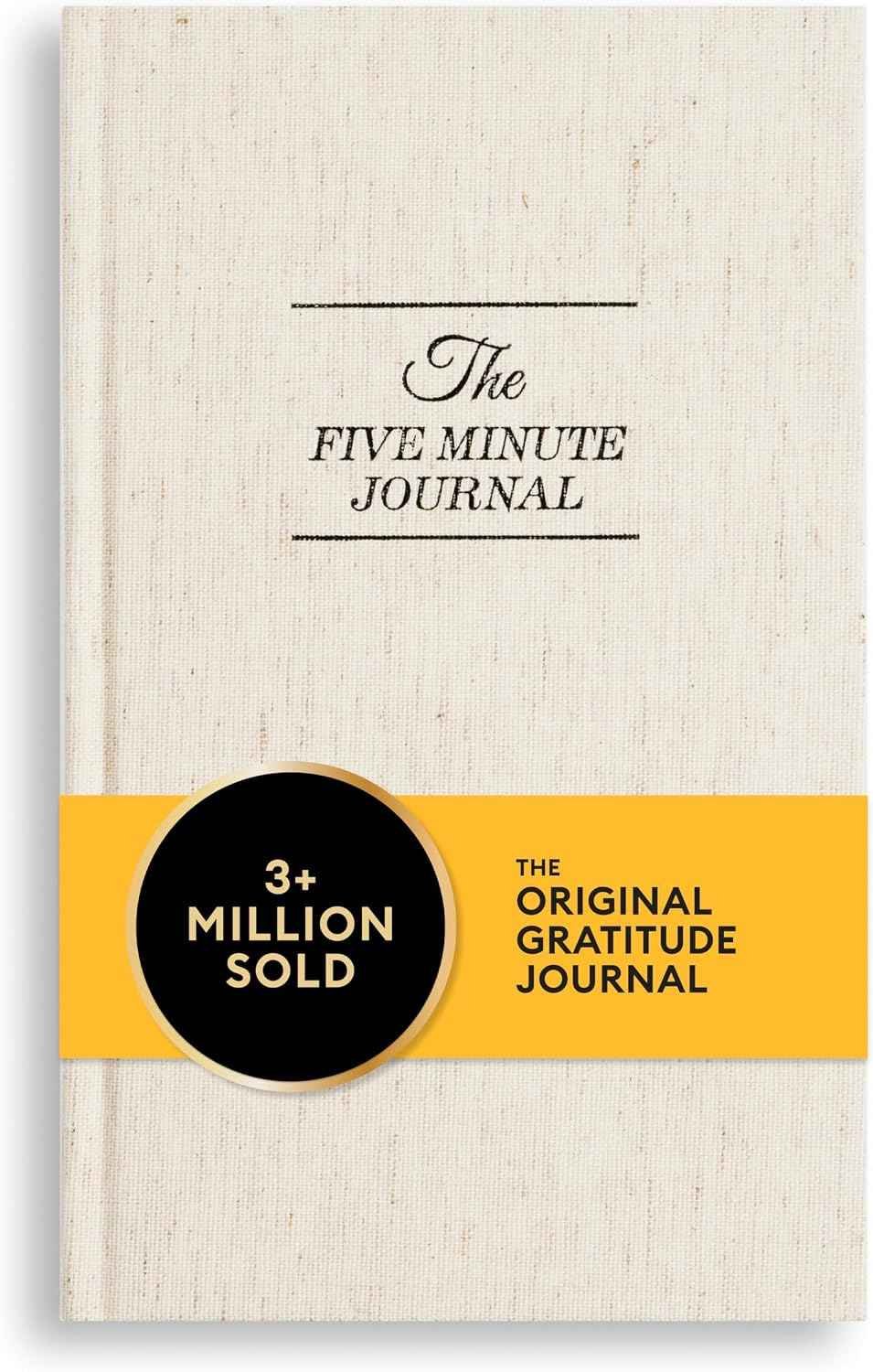 The Five Minute Journal with structured daily gratitude prompts