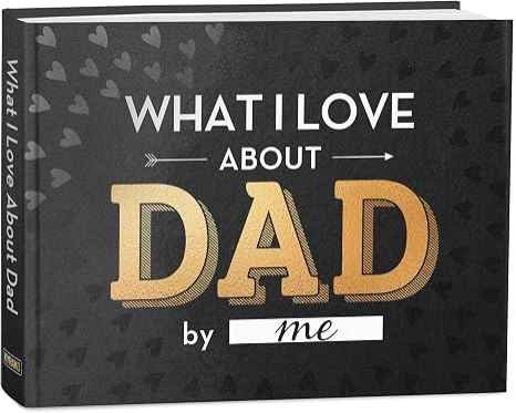 Kyrako What I Love About Dad fill-in-the-blank prompt journal