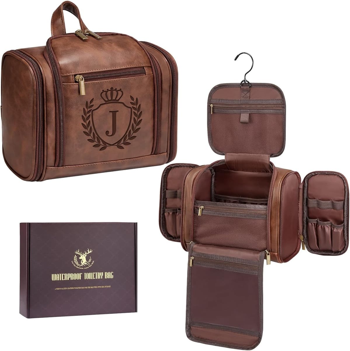 AMARONE Genuine Leather Bat Wallet for men
