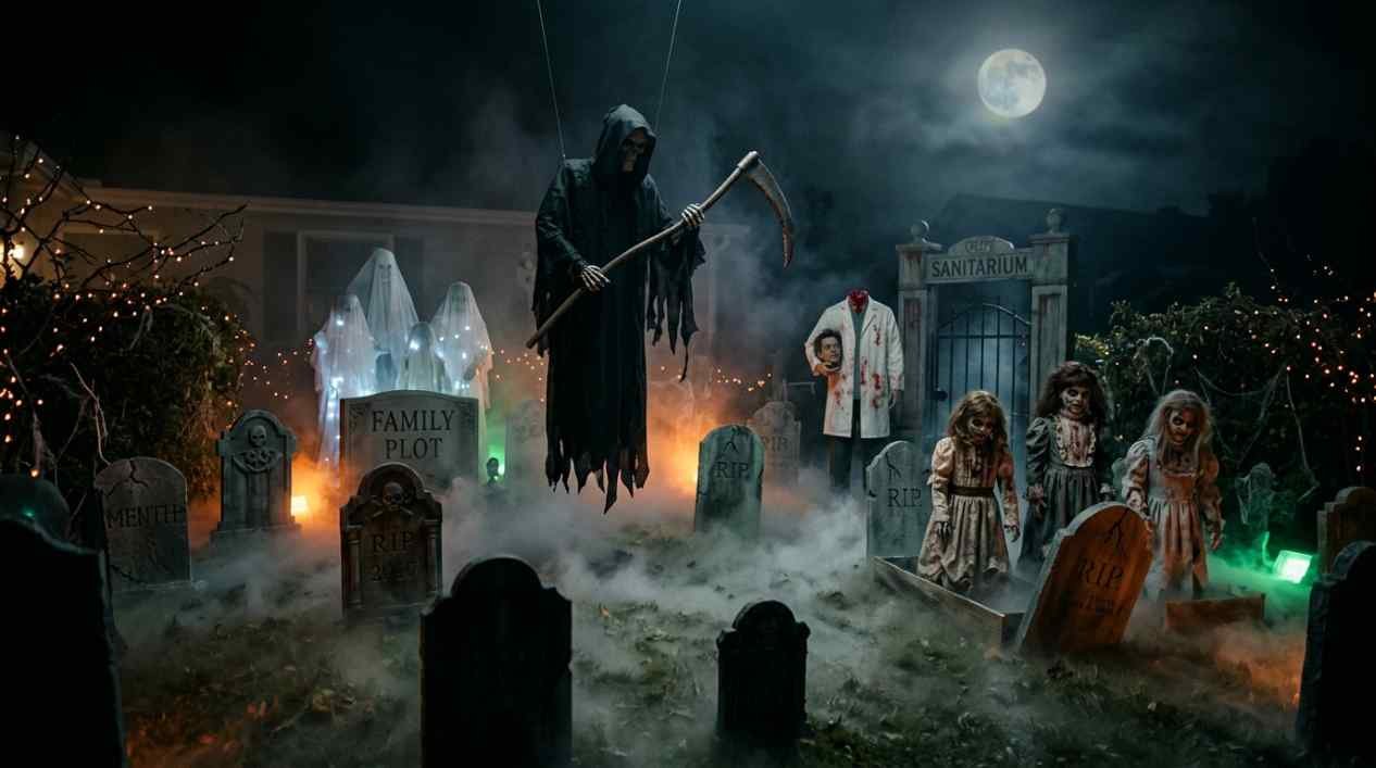 21 Halloween Yard Ideas to Create a Spooky Graveyard Scene
