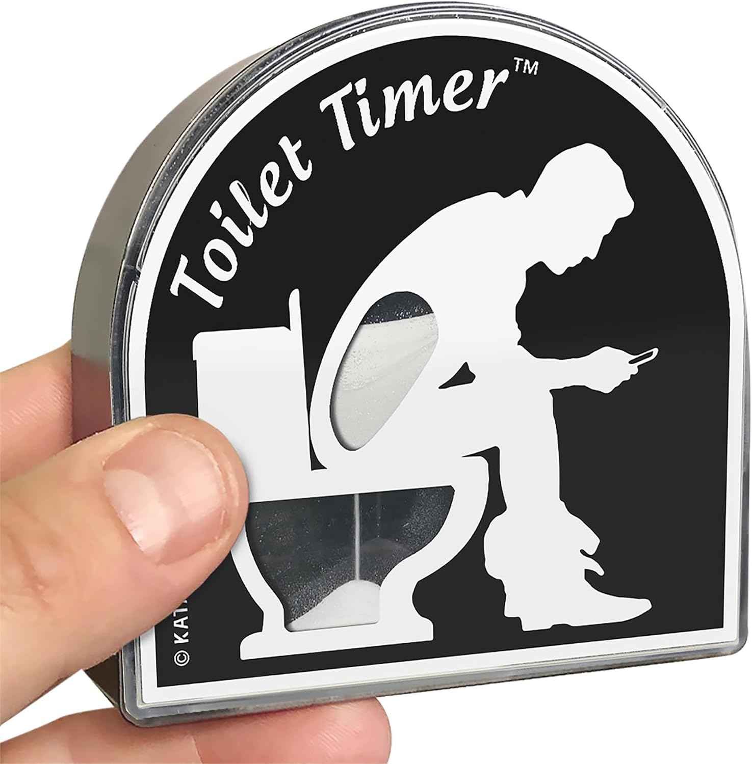 5 minute funny sand timer gag gift for bathroom breaks as seen on Shark Tank